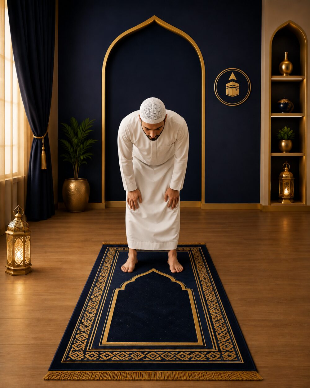 Prayer step 4: Bow calmly